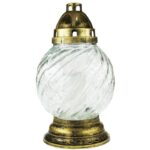 Steklena nagrobna sveča Buča velika