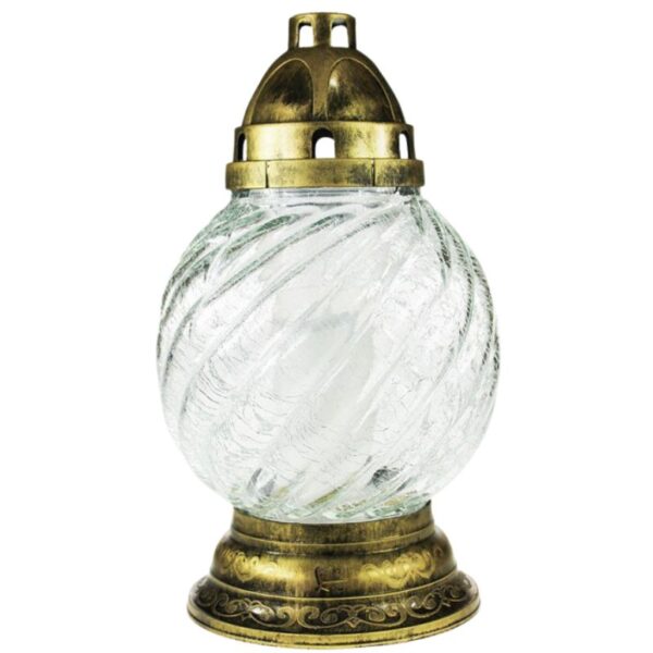 Steklena nagrobna sveča Buča velika